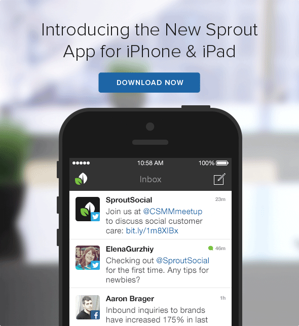 Sprout social announcing new product via GIFs