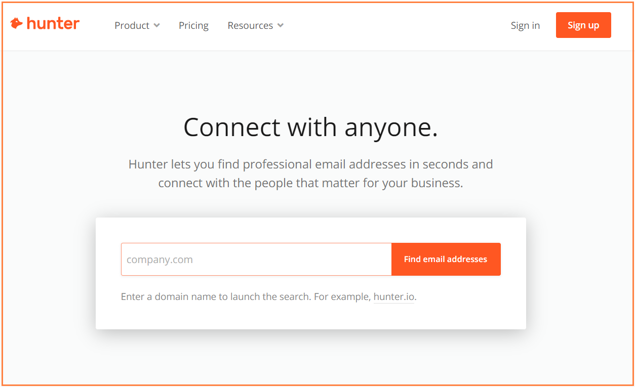 hunter.io extension