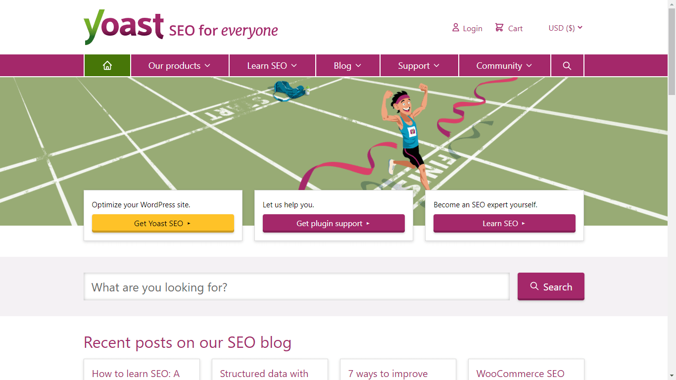 YoastSEO homepage